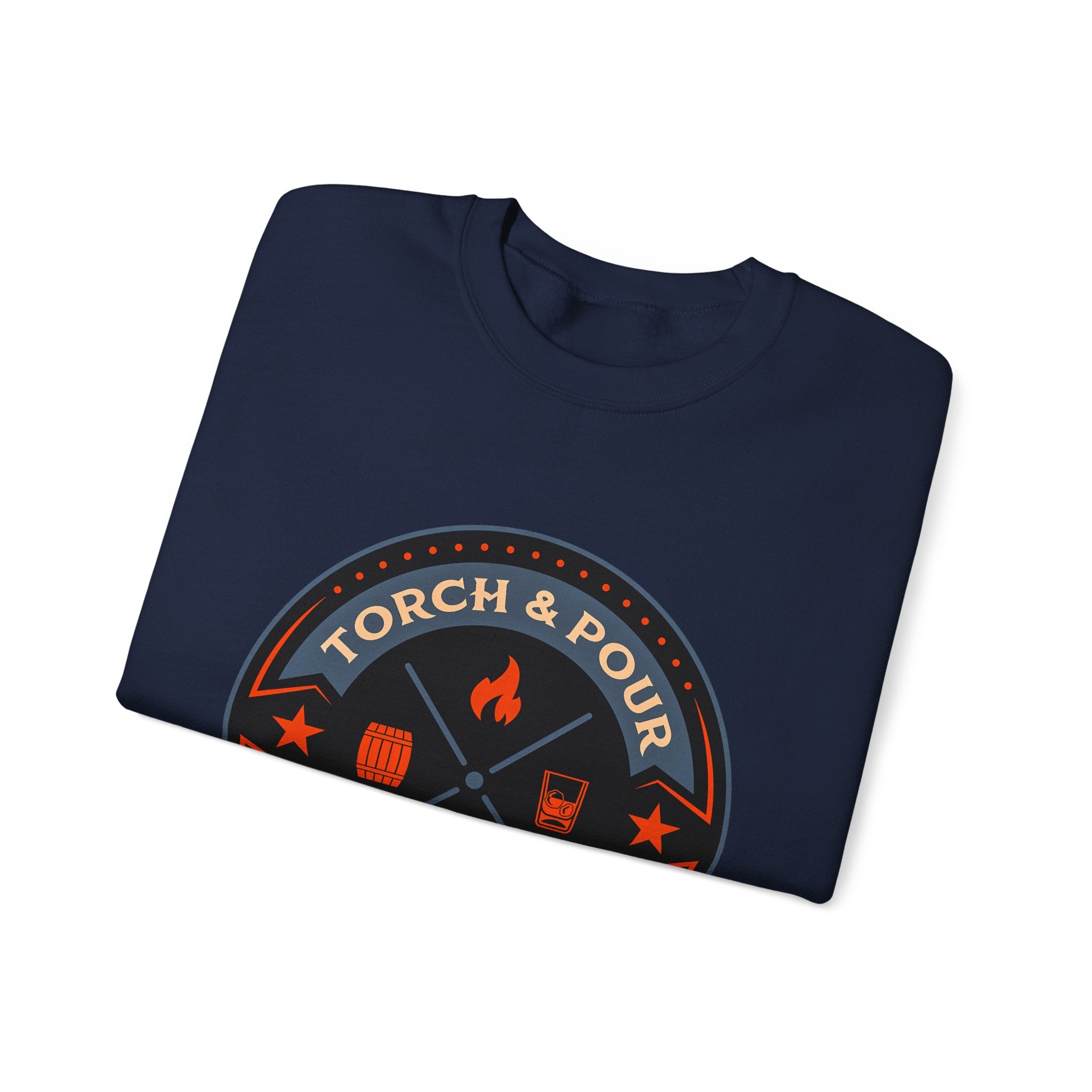 Torch & Pour Full Proof - Heavy Blend™ Crewneck Sweatshirt
