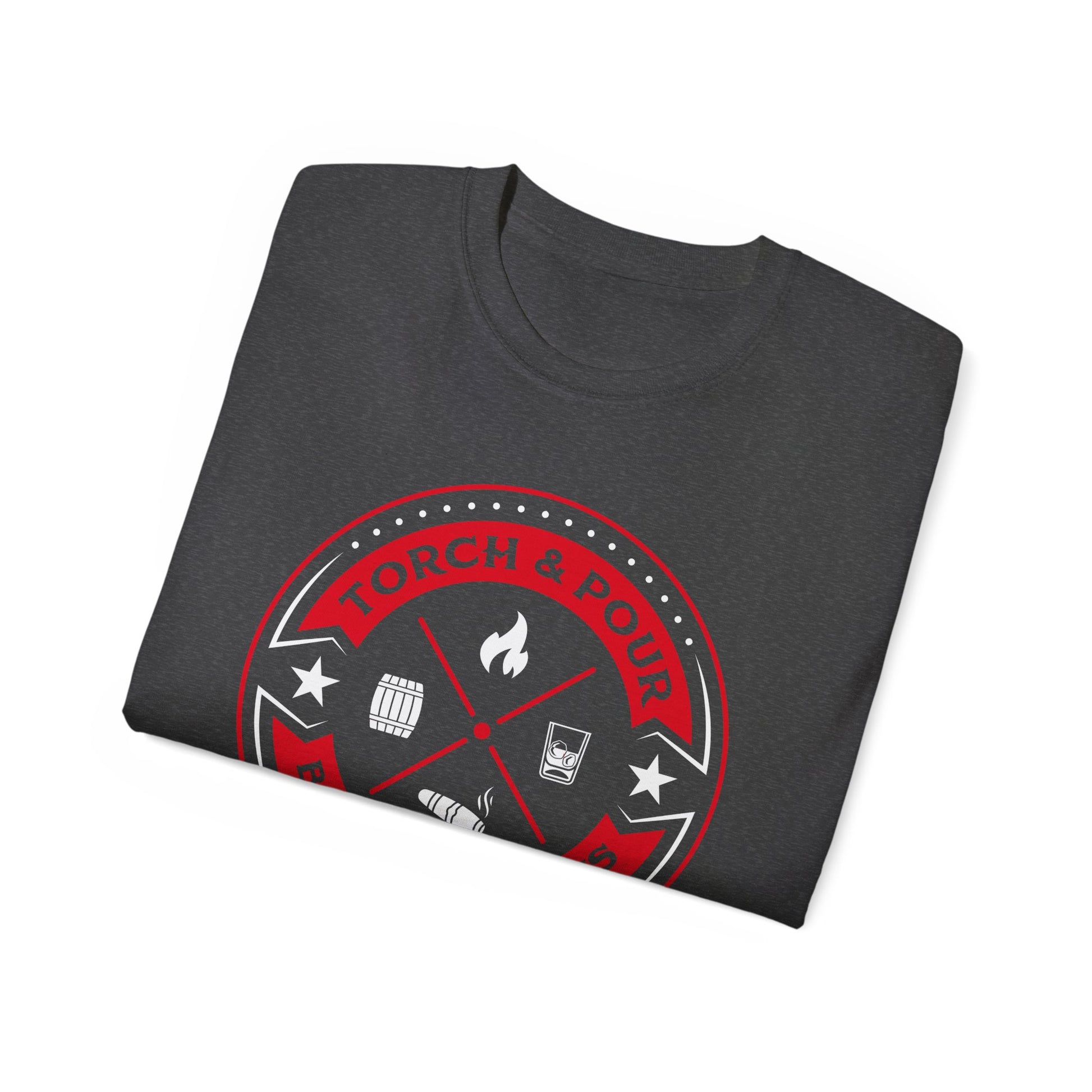 Torch & Pour Small Batch Ultra Cotton Tee - Red & White Edition