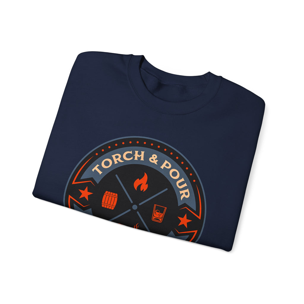 Torch & Pour Full Proof - Heavy Blend™ Crewneck Sweatshirt