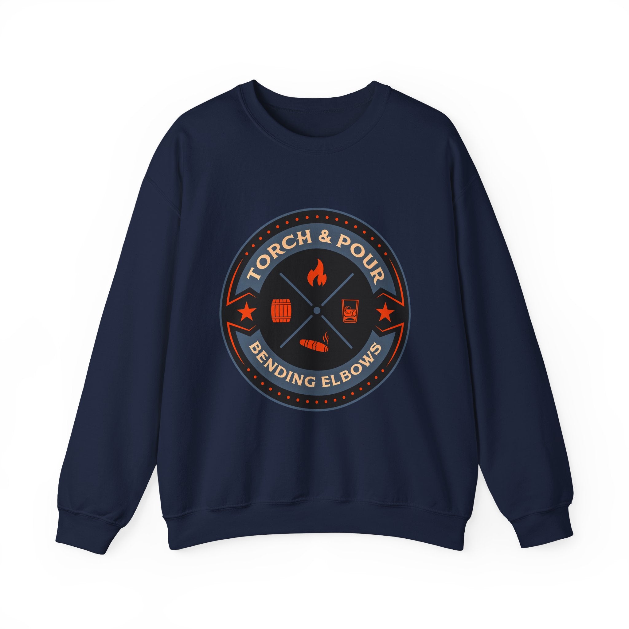 Torch & Pour Full Proof - Heavy Blend™ Crewneck Sweatshirt