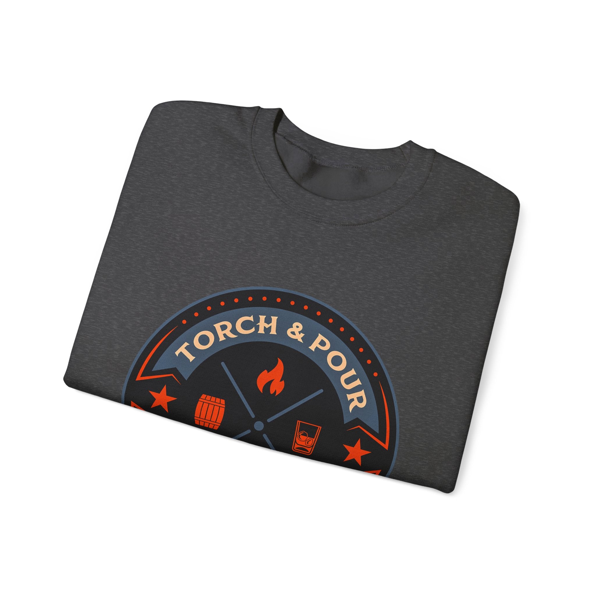 Torch & Pour Full Proof - Heavy Blend™ Crewneck Sweatshirt