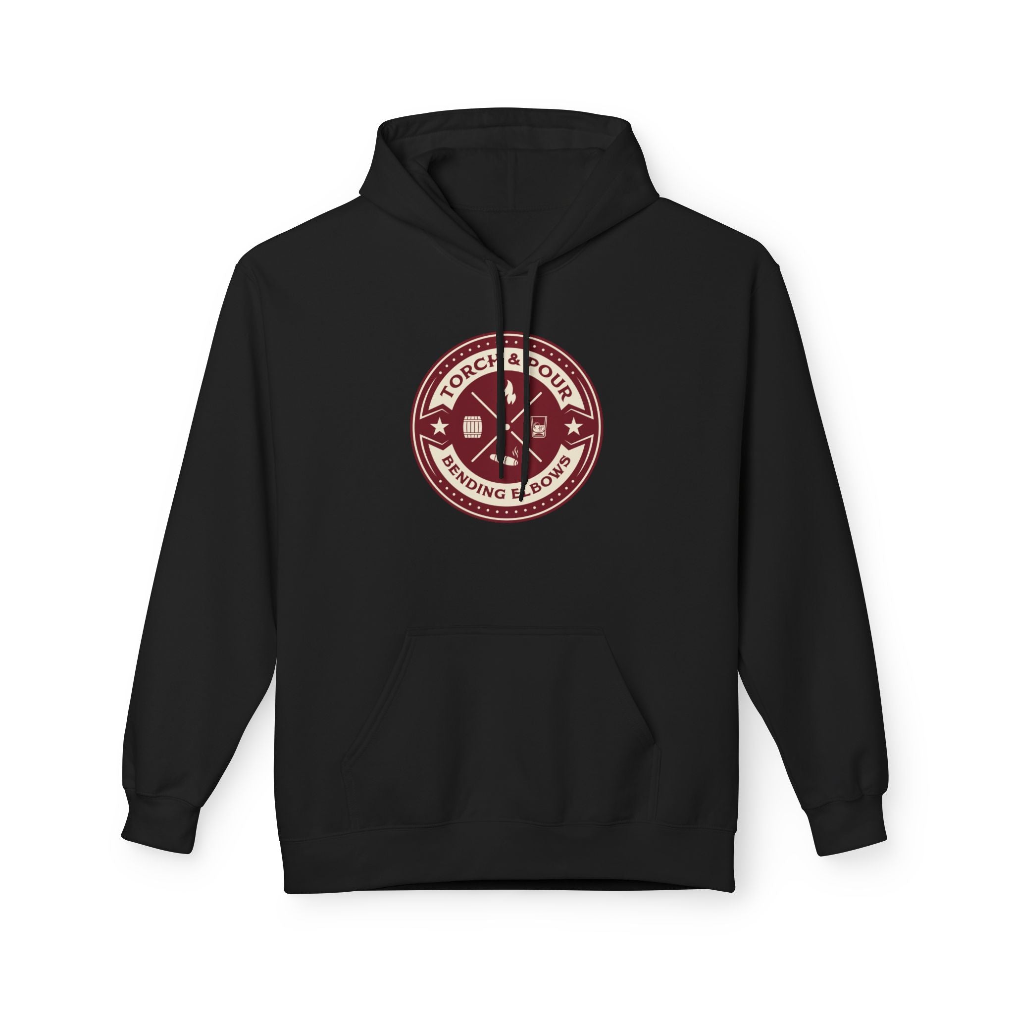 Torch & Pour Full Proof - Midweight Softstyle Fleece Hoodie - Krimson & Kream
