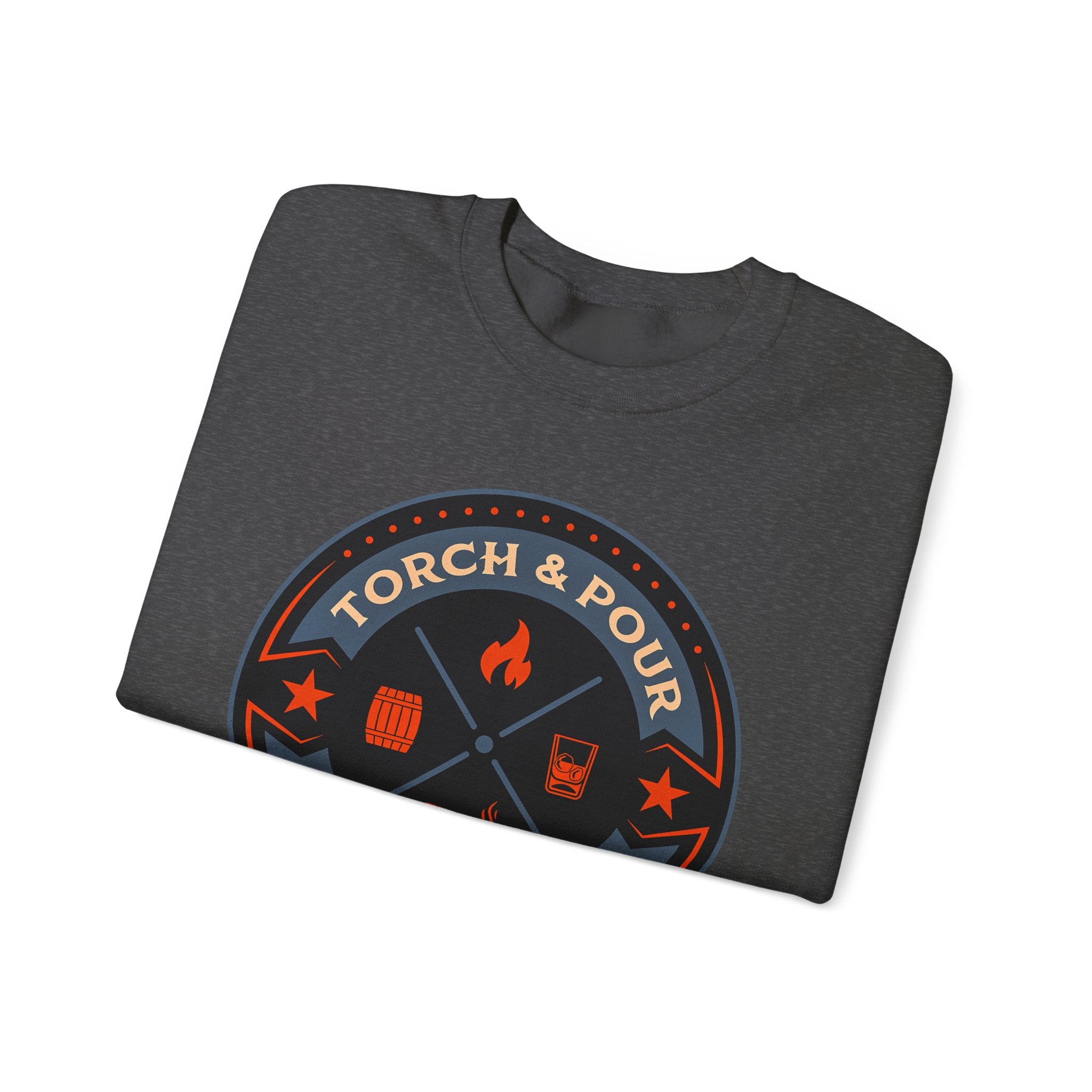Torch & Pour Full Proof - Heavy Blend™ Crewneck Sweatshirt