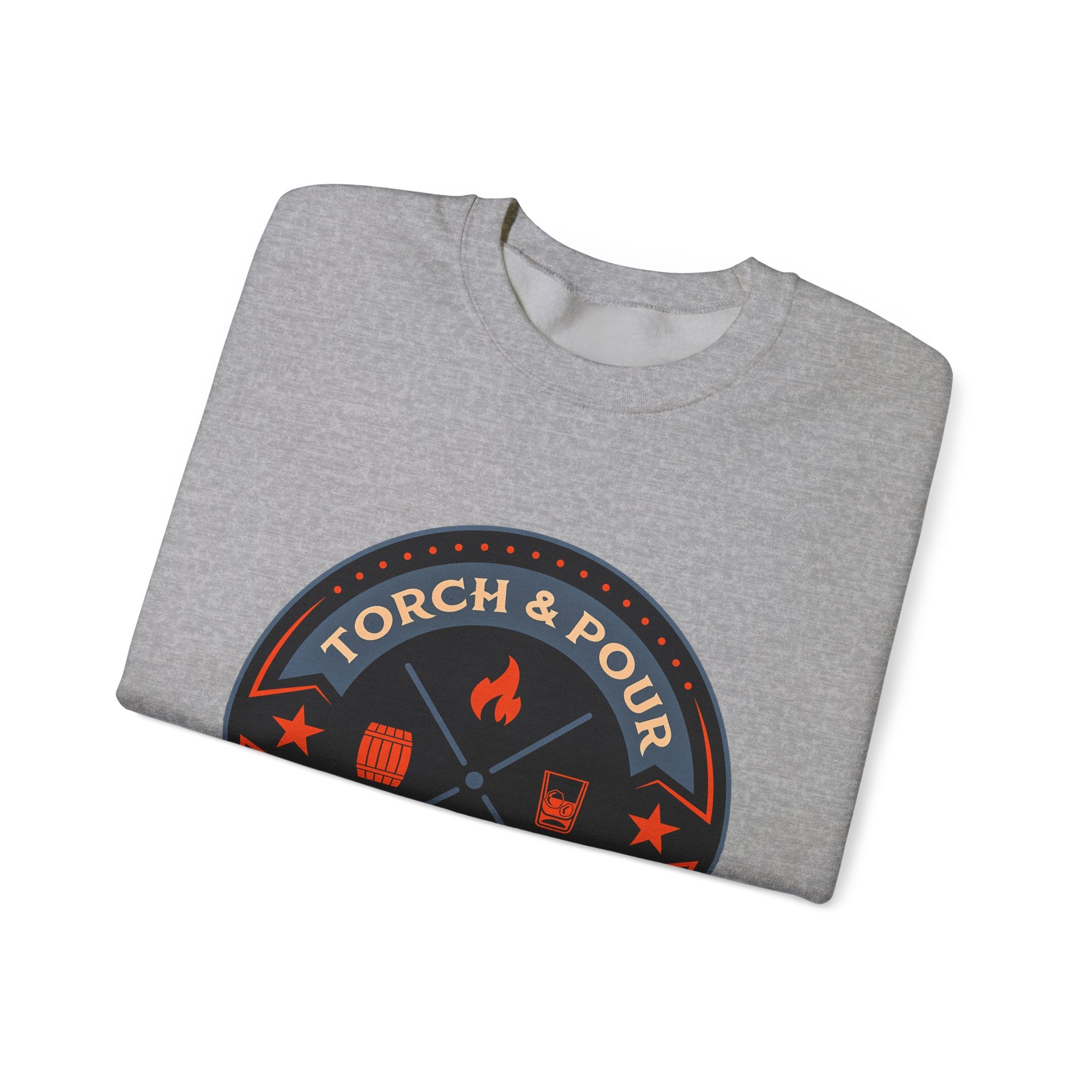 Torch & Pour Full Proof - Heavy Blend™ Crewneck Sweatshirt