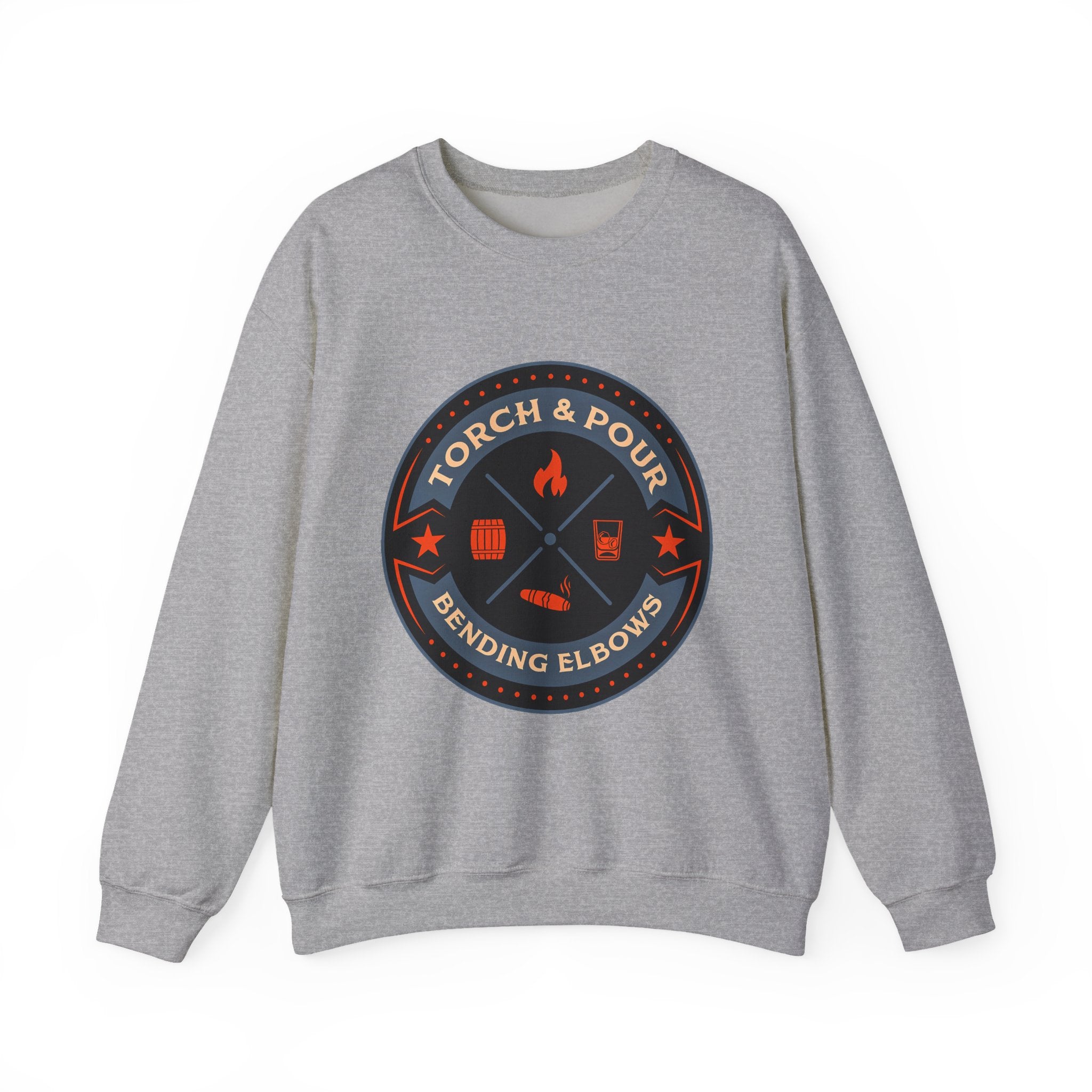 Torch & Pour Full Proof - Heavy Blend™ Crewneck Sweatshirt
