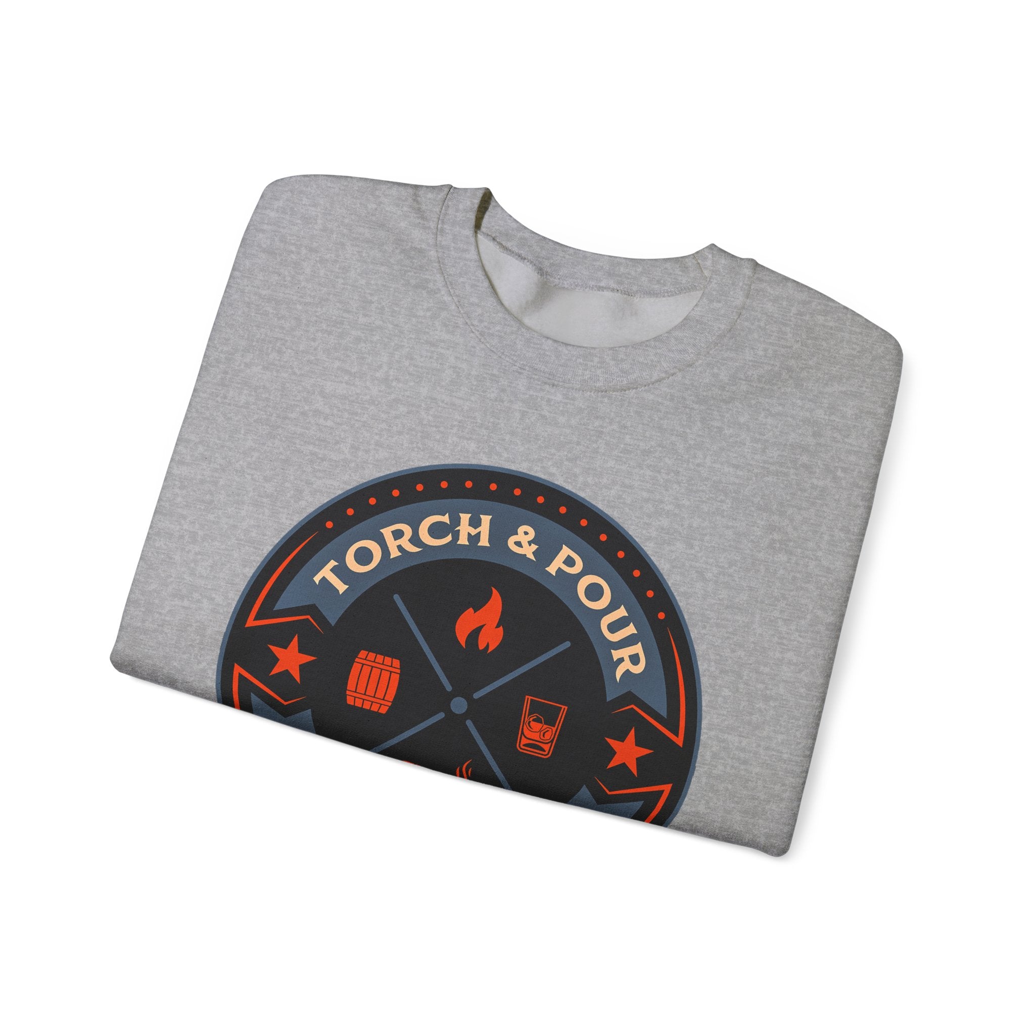 Torch & Pour Full Proof - Heavy Blend™ Crewneck Sweatshirt