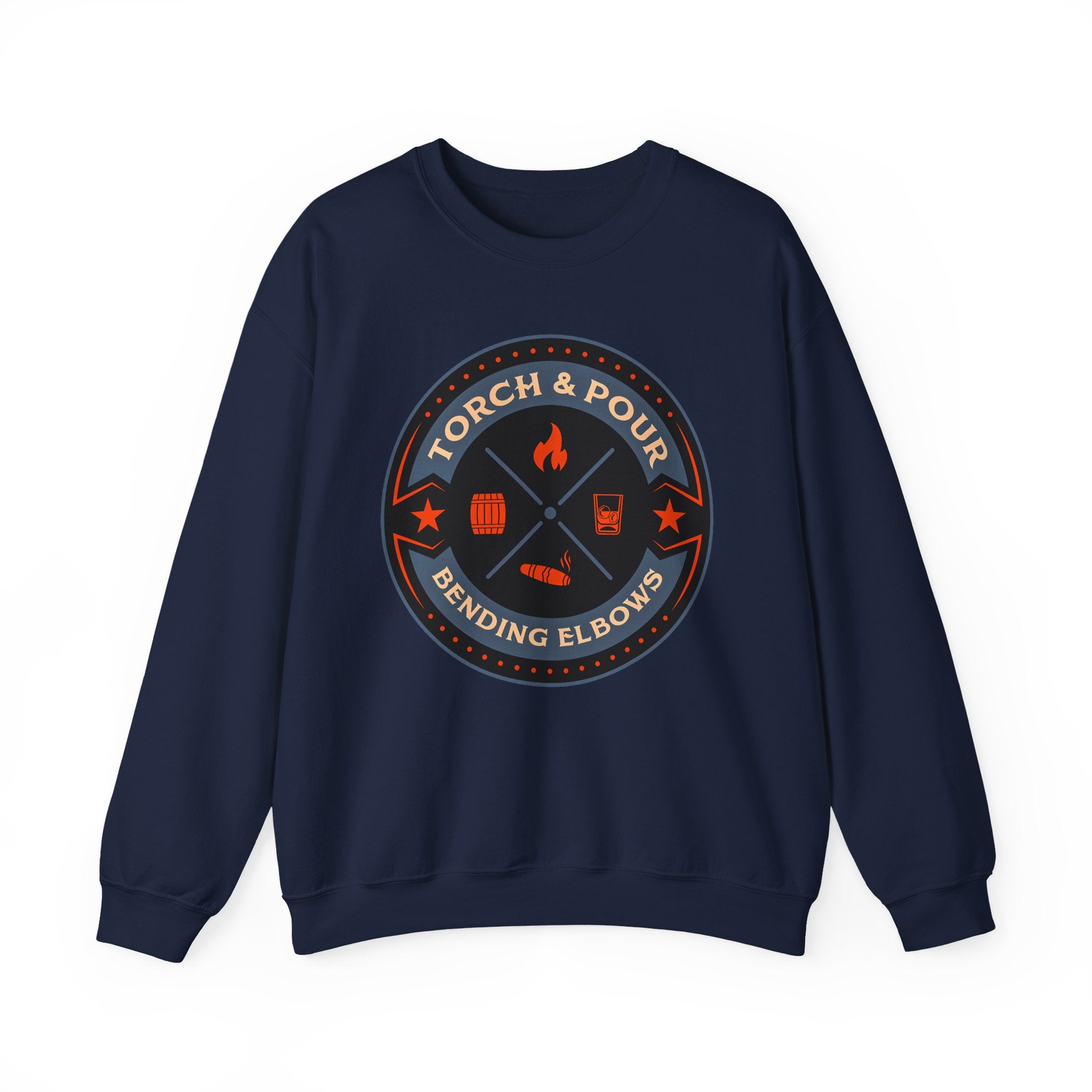Torch & Pour Full Proof - Heavy Blend™ Crewneck Sweatshirt