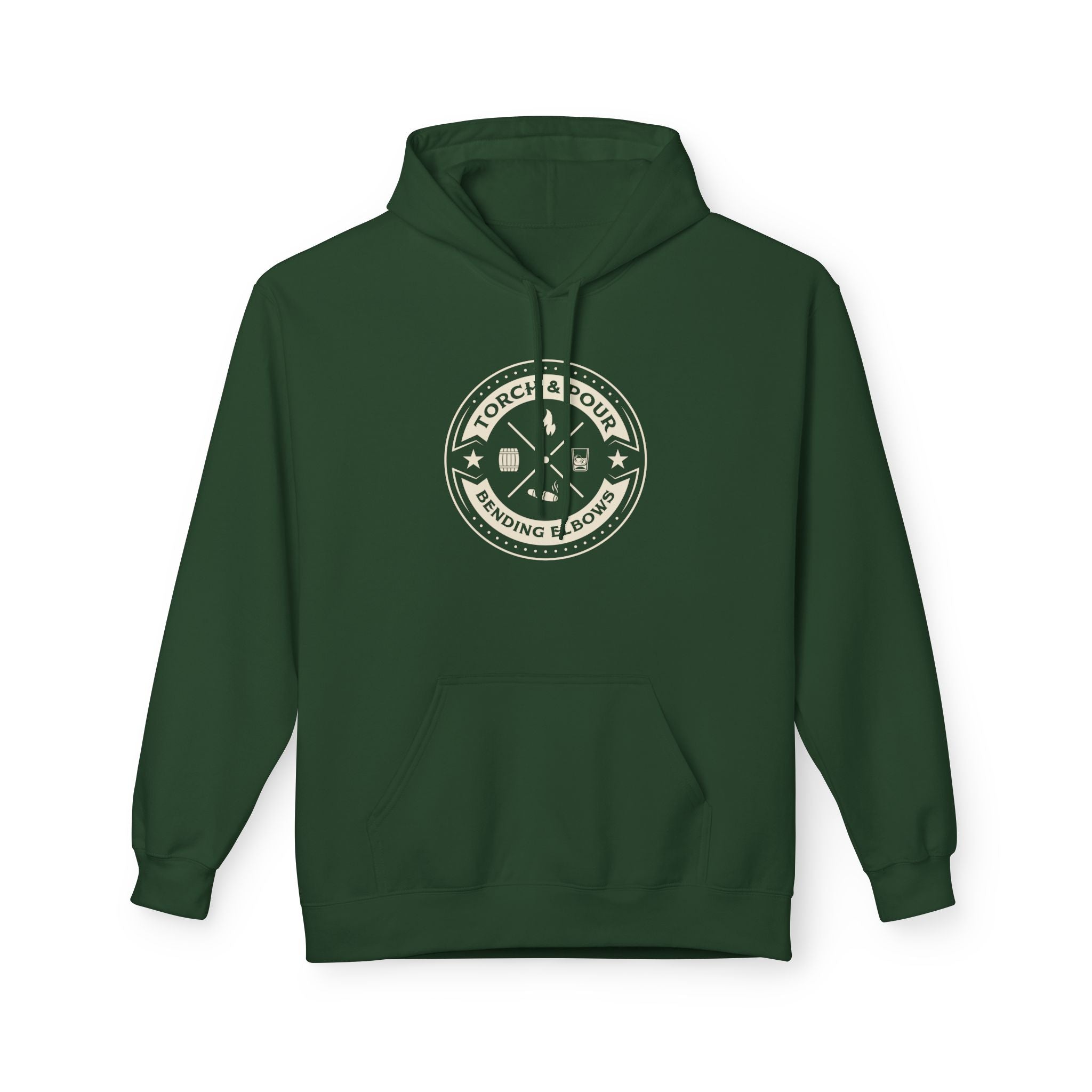 Torch & Pour Single Barrel - Midweight Softstyle Fleece Hoodie - Kream